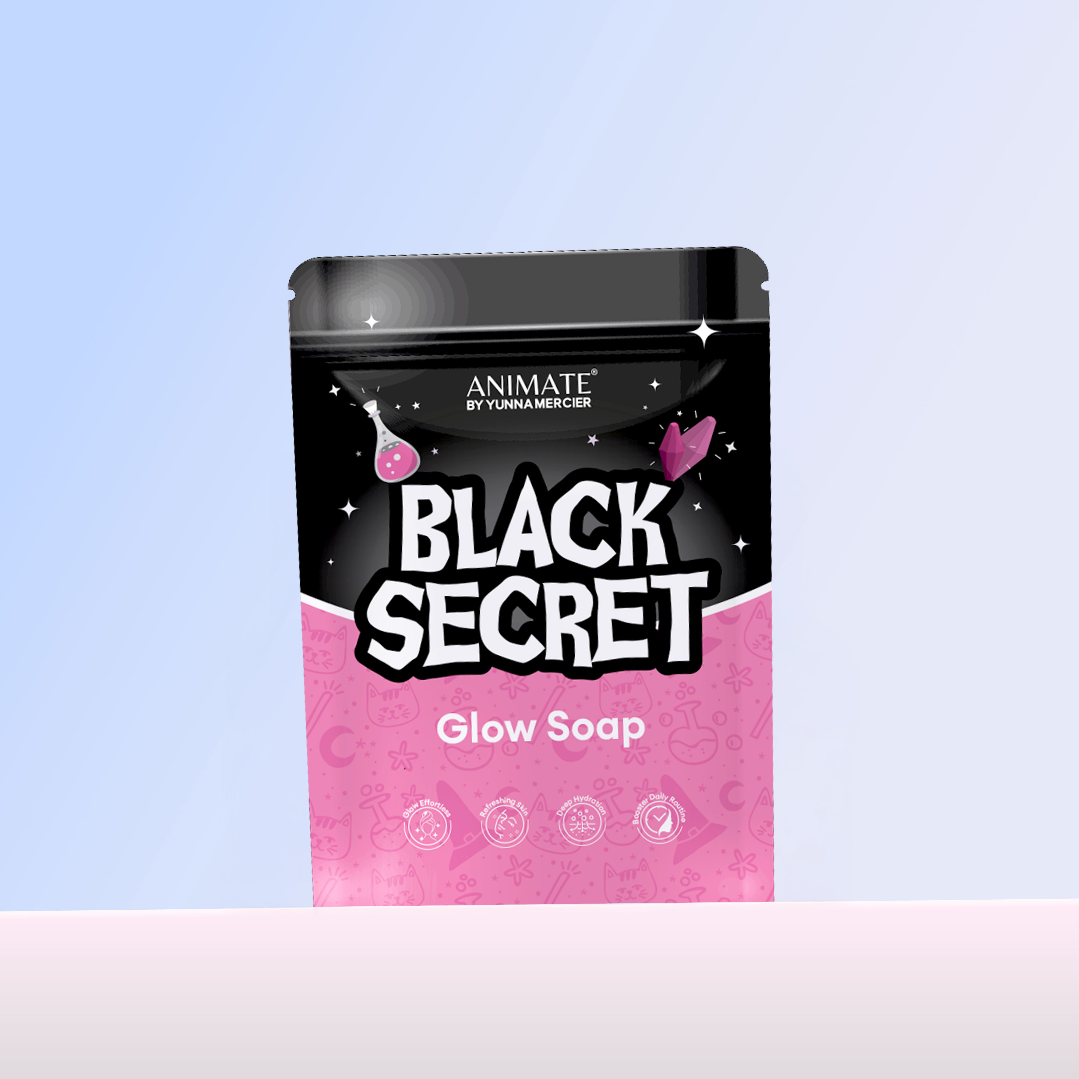 Animate Black Secret Glow Soap 50 gr